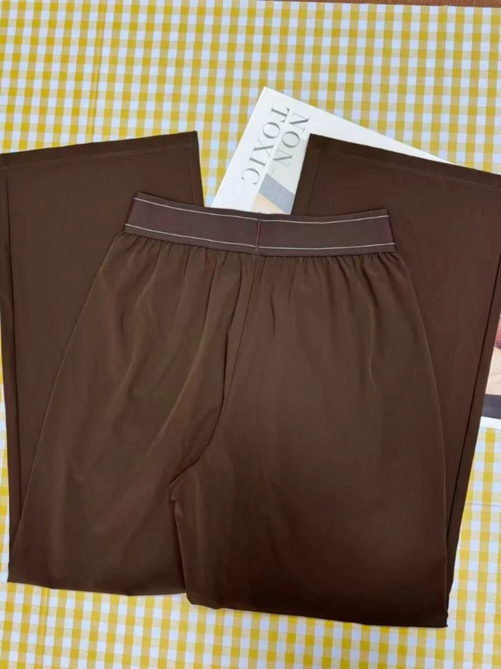 NWT Alo Yoga Suit Up Trouser Espresso 🌰🤎 Wide Leg Brown Pants Relaxed Fit